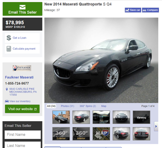 Illustration for article titled You Can Get Crazy Good Deals On A Maserati Right Now